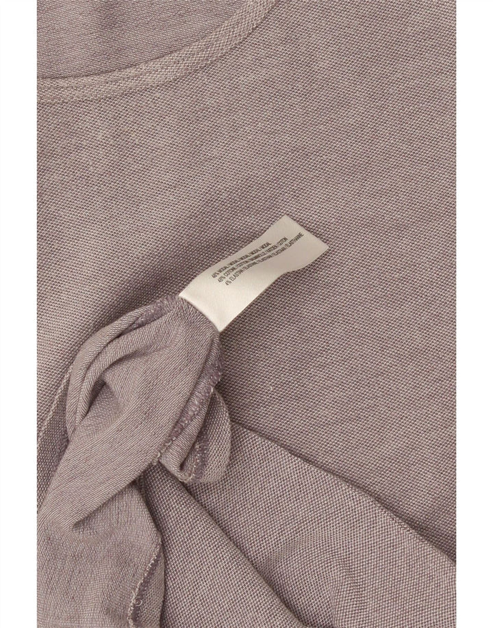 FILA Dame T-Shirt Top UK 14 Stor Grå Modal