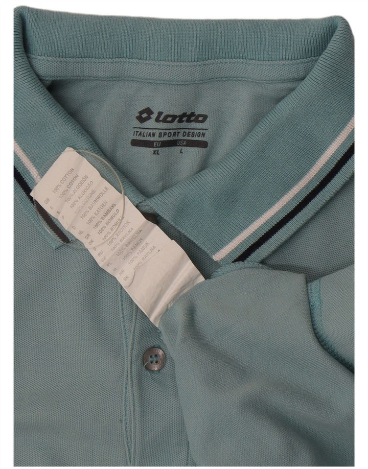 Lotto Herre Polo Shirt Stor Blå Bomuld