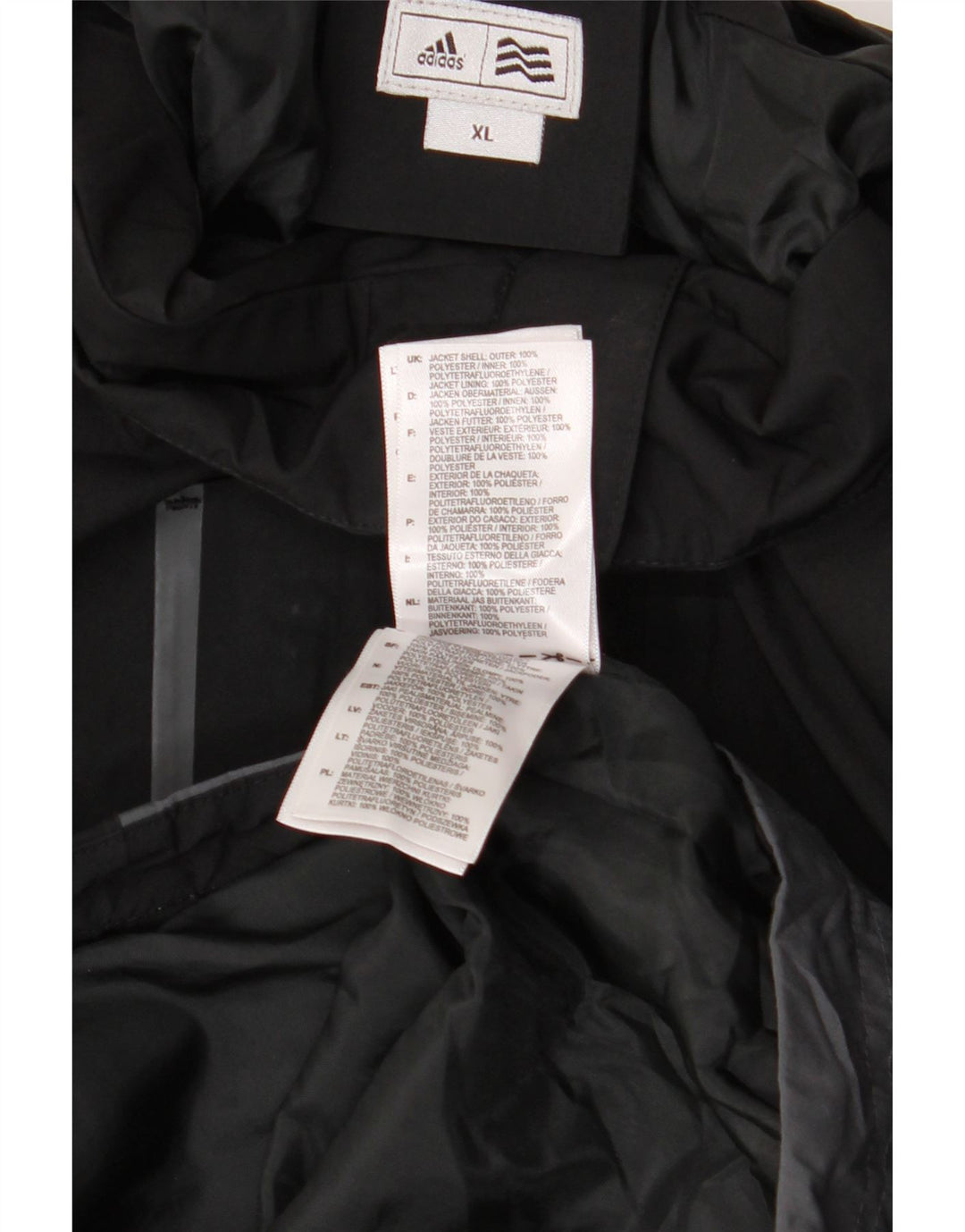 ADIDAS Herre grafisk vindjakke UK 42 XL Sort Colourblock