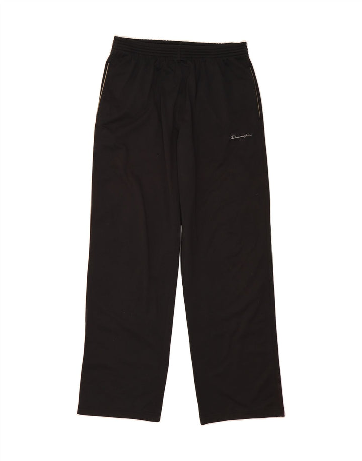 CHAMPION Mens Tracksuit Trousers Large  Black Polyester Vintage Champion and Second-Hand Champion from Messina Hembry 