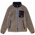 Superdry Fleecejakke med hætte til mænd UK 42 XL Grå Colourblock Polyester