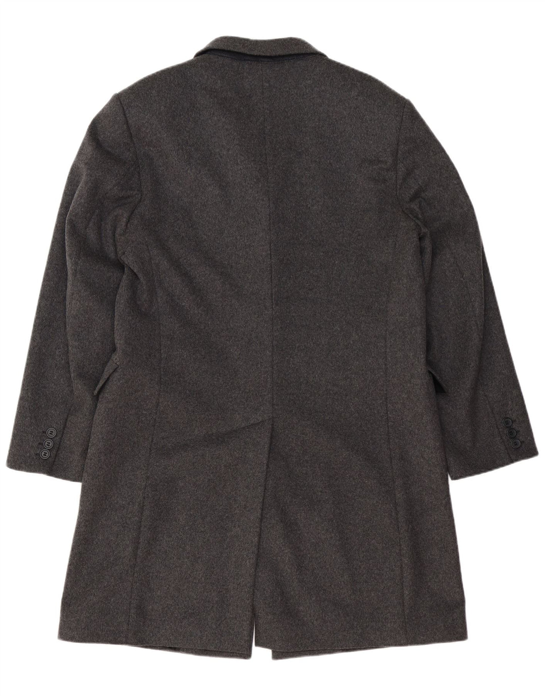 BENETTON Herre Overfrakke IT 52 XL Grå Uld