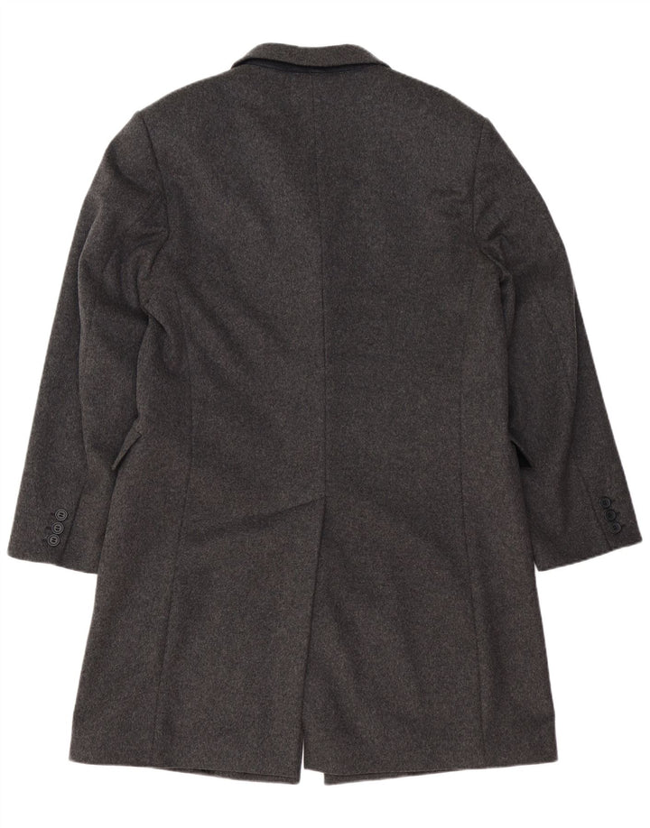 BENETTON Herre Overfrakke IT 52 XL Grå Uld