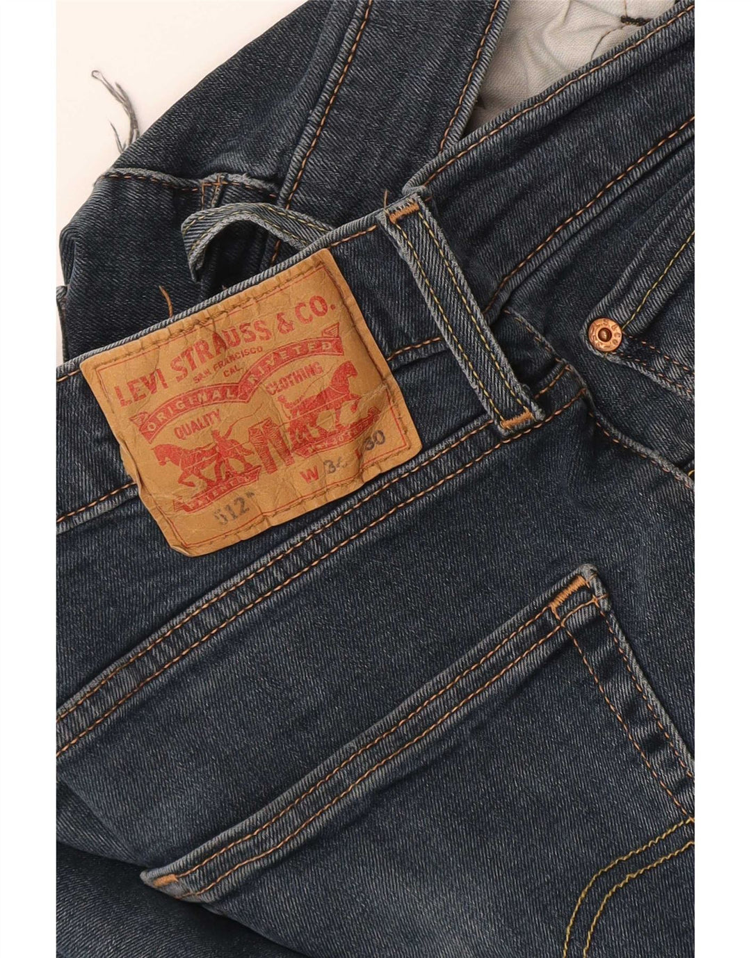 Levi's Herre 512 Slim Tapered Jeans W34 L30 Navy Blue