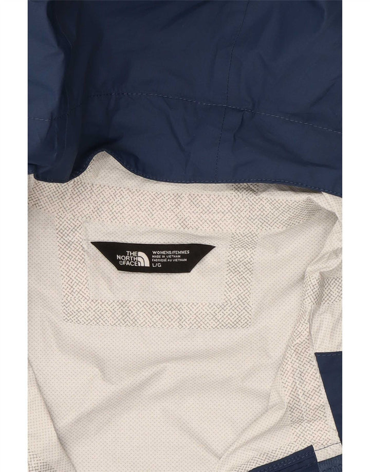 The North Face Regnjakke med hætte til kvinder UK 16 Large Navy Blue