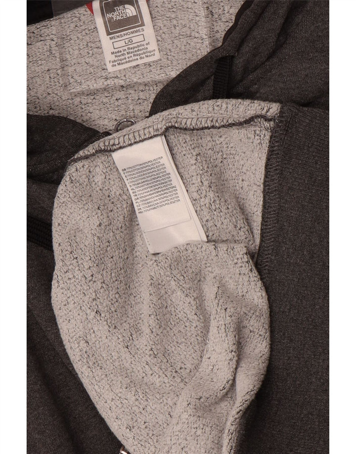 THE NORTH FACE Hættetrøje med lynlås til mænd Stor Grå Bomuld