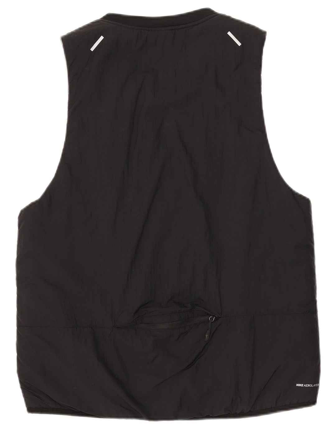 Nike Womens Polstret Gilet UK 14 Medium Black Nylon