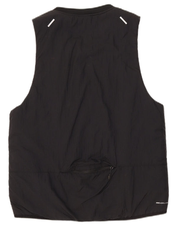 Nike Womens Polstret Gilet UK 14 Medium Black Nylon