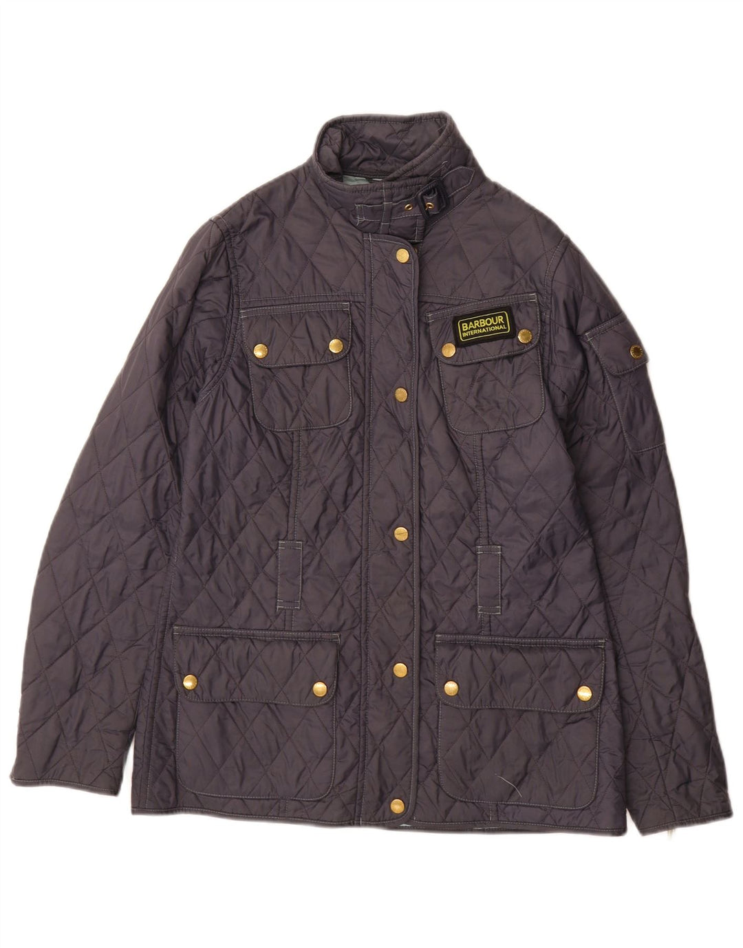 Barbour Quiltet jakke til kvinder UK 12 Mellem marineblå polyamid