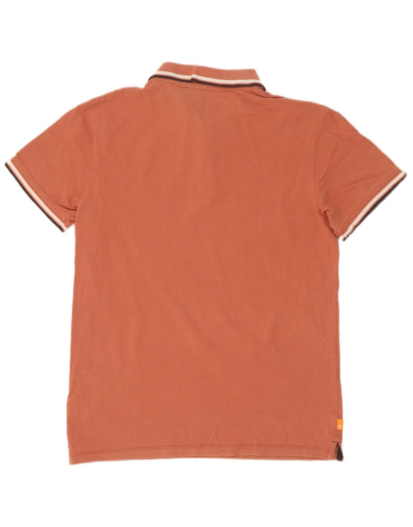 Timberland Herre Slim Fit Polo Shirt Medium Brun Stribet Bomuld