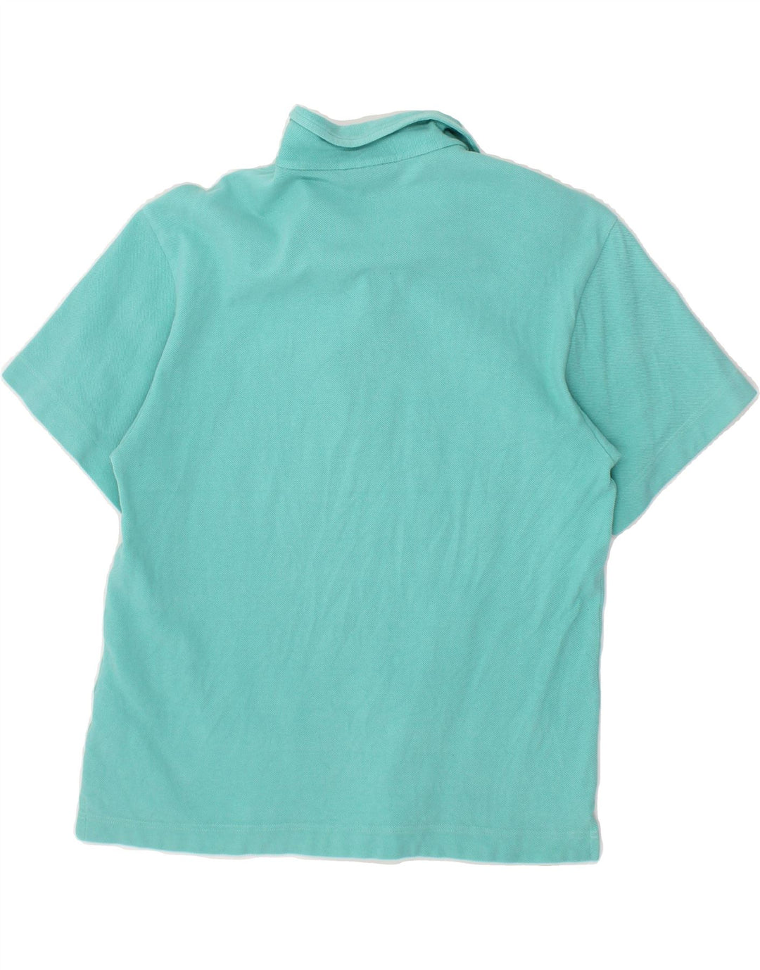 SERGIO TACCHINI Womens Polo Shirt UK 12 Medium Turquoise Cotton Vintage Sergio Tacchini and Second-Hand Sergio Tacchini from Messina Hembry 