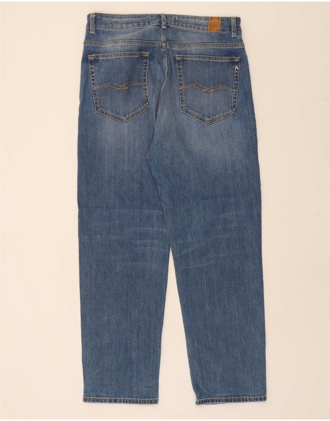 REPLAY Womens Mom Cropped Jeans W31 L25 Blue Cotton