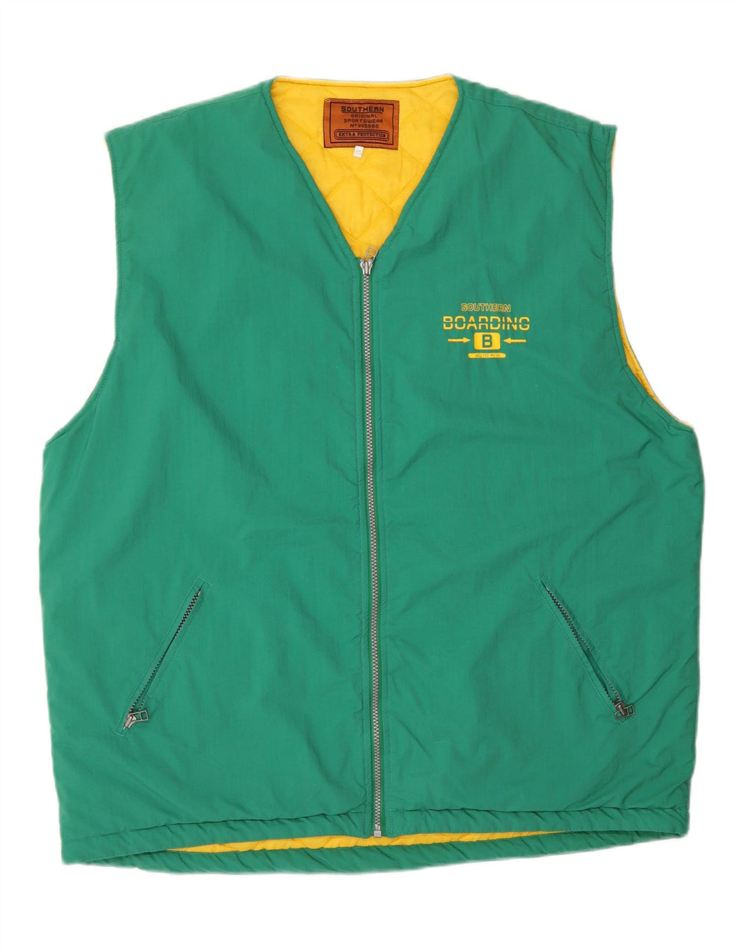Southern Mens Gilet UK 44 2XL Grøn Nylon