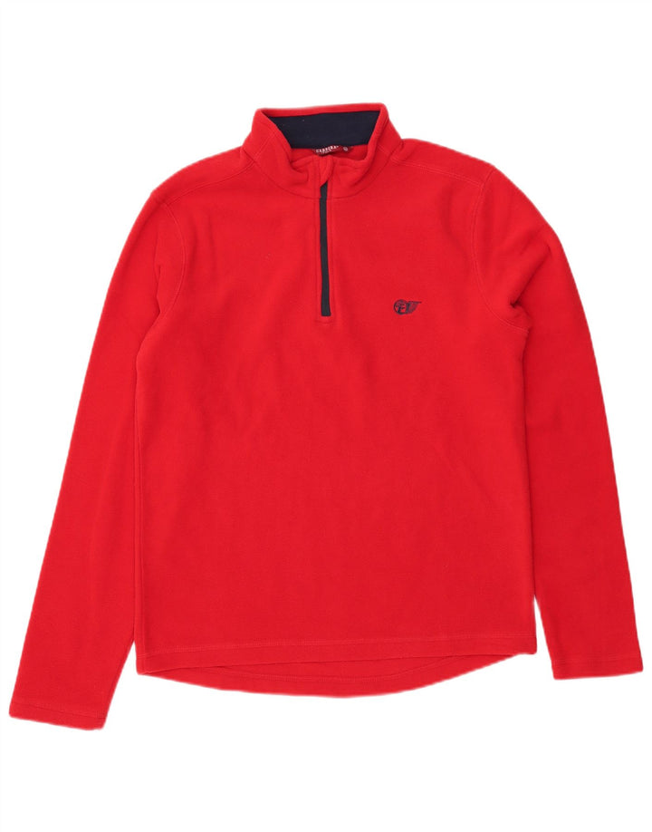 Carrera Fleece Jumper med lynlås til mænd mellem rød polyester