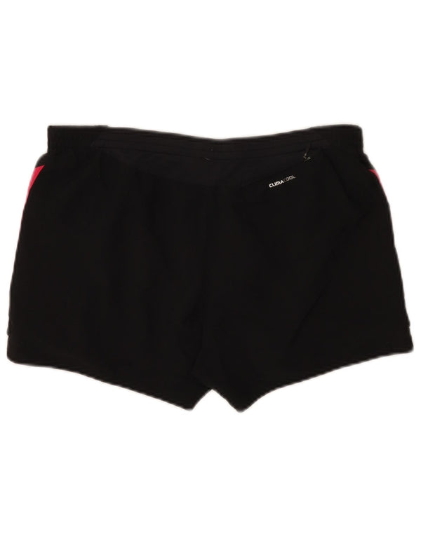 Adidas Womens Climacool Sports Shorts UK 12 Medium Black Polyester