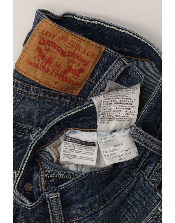 Levi's Dame 511 Slim Jeans W30 L30 Blå Bomuld