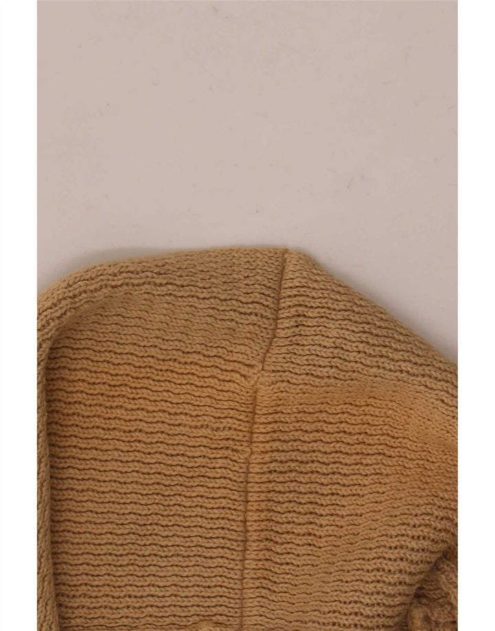 Massimo Dutti Herre Cardigan Sweater Medium Beige Bomuld