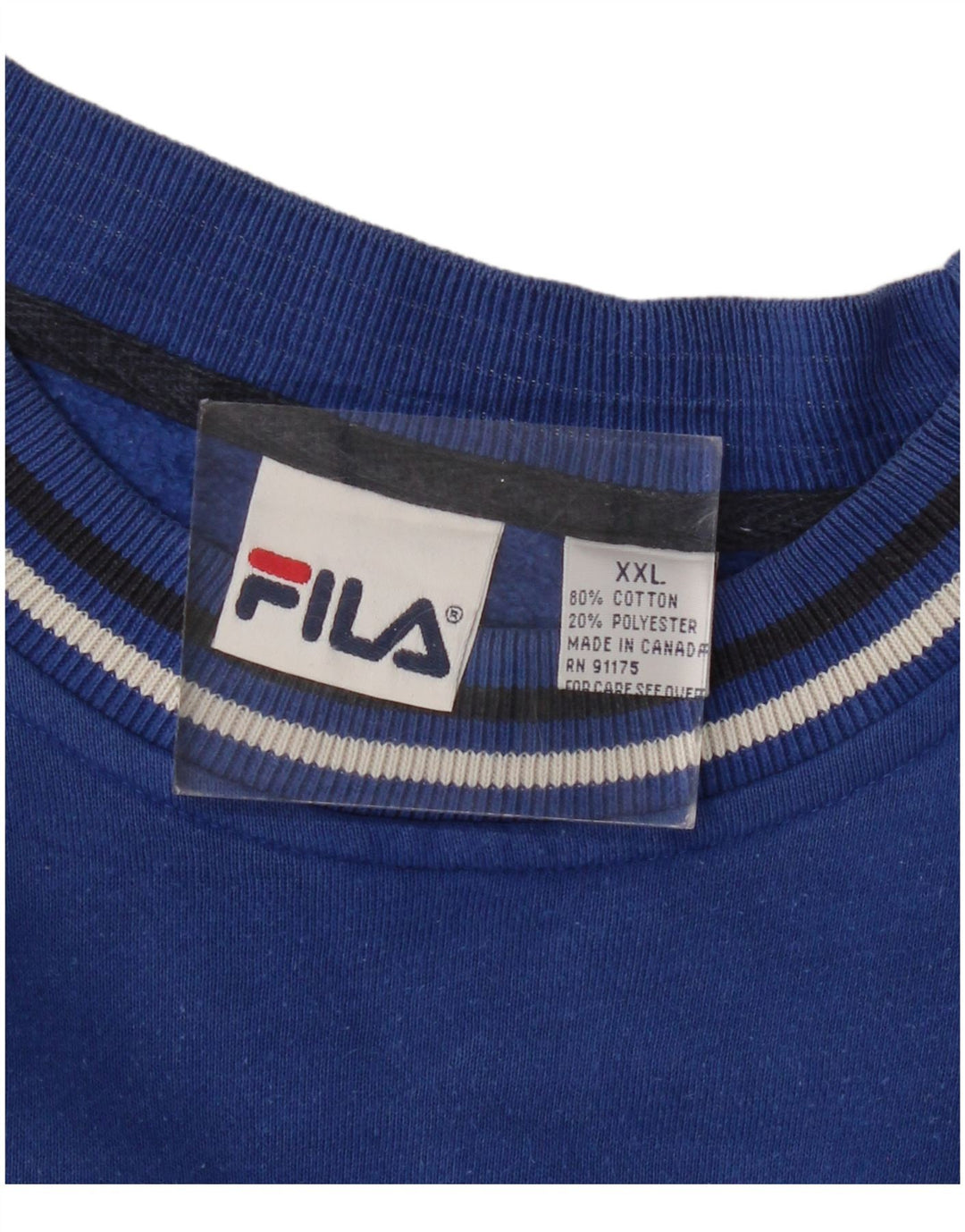 FILA Grafisk sweatshirt til mænd 2XL blå bomuld