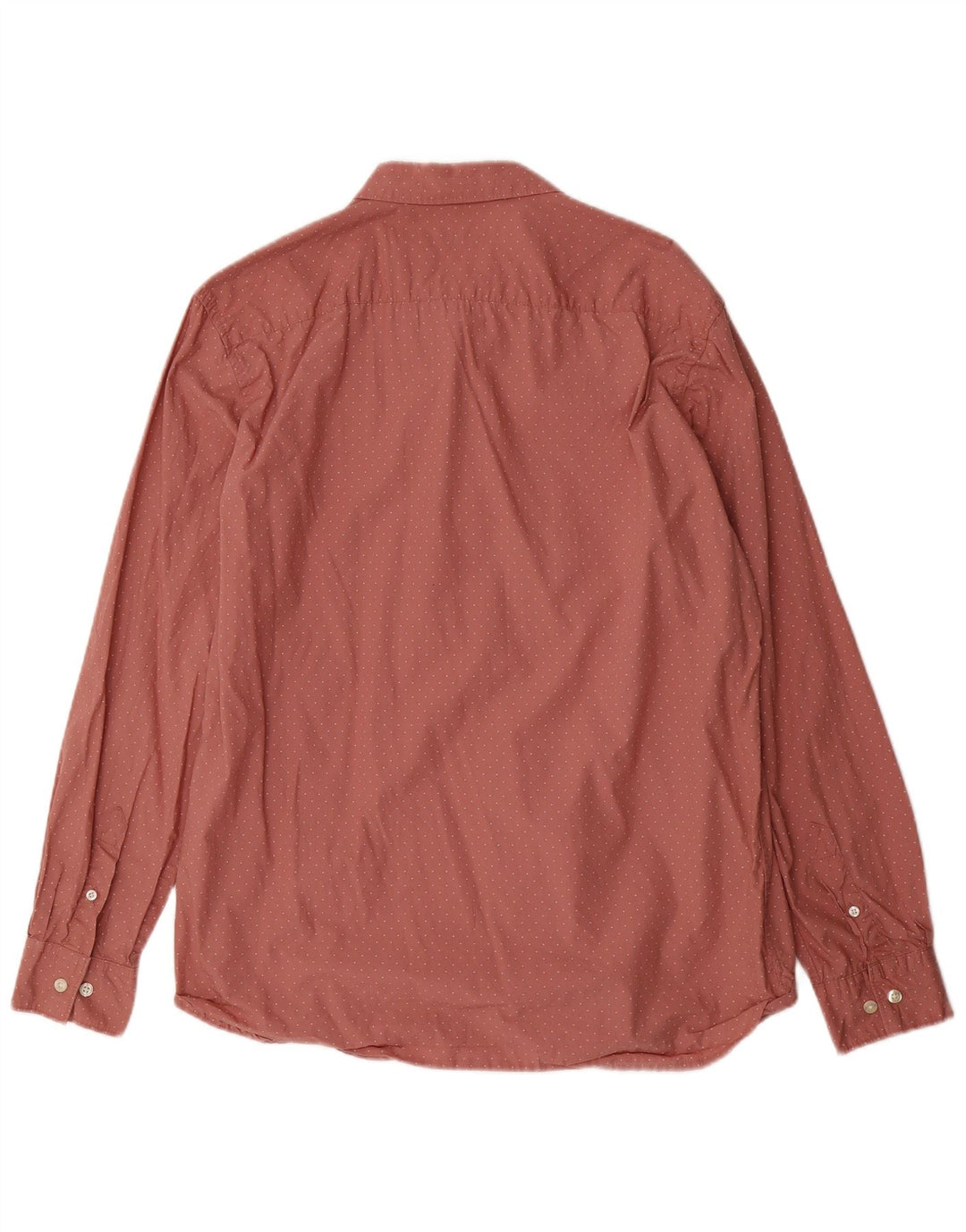 FRANSK FORBINDELSE Herreskjorte XL Bourgogne plettet bomuld