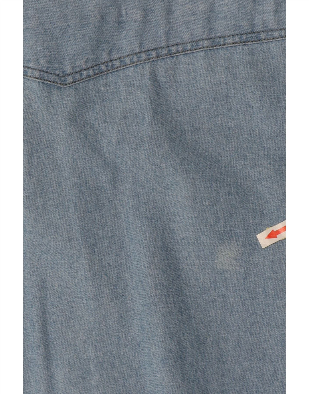 ARIZONA Kortærmet denimskjorte til mænd, stor blå