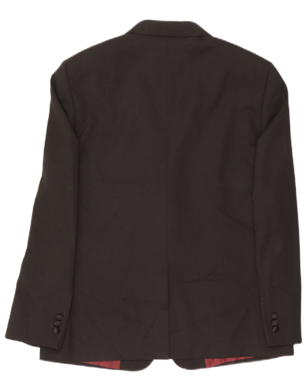 Marks & Spencer Herre 2-knaps blazerjakke UK 42 Stor sort polyester