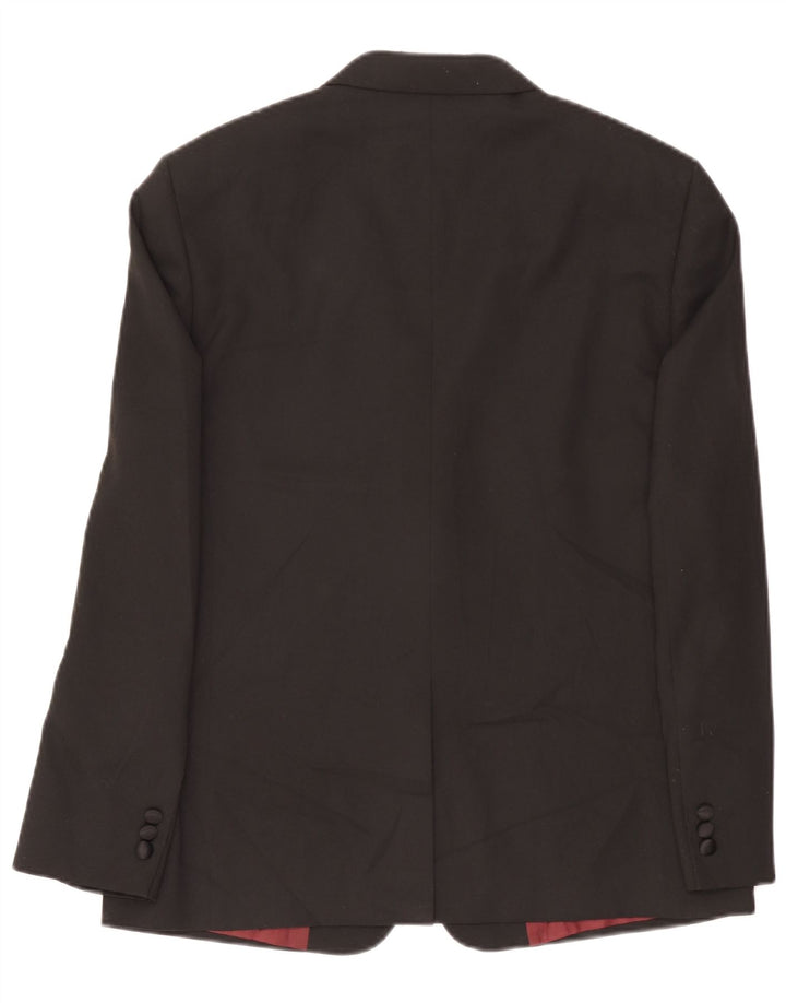 Marks & Spencer Herre 2-knaps blazerjakke UK 42 Stor sort polyester