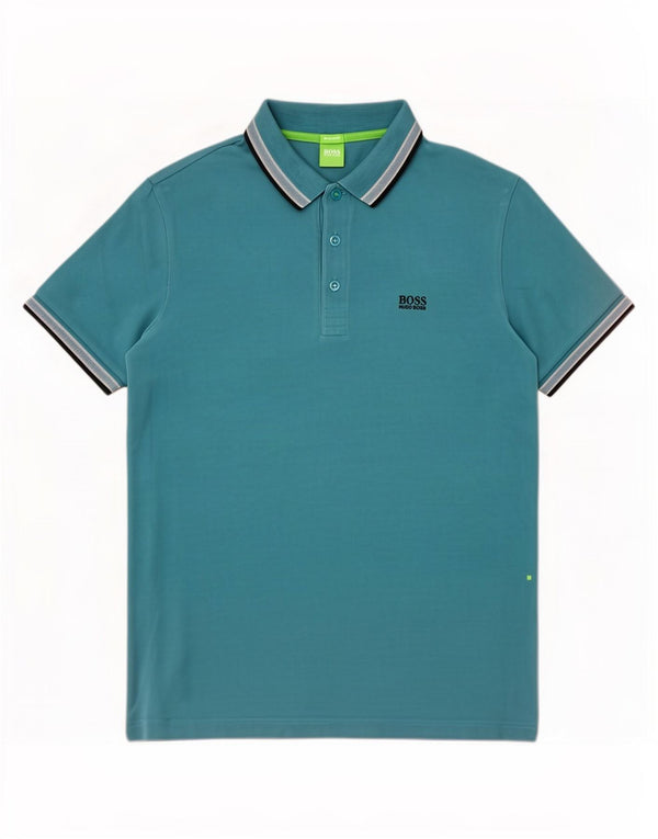 Hugo Boss Herre Regular Fit Polo Shirt Medium Blå Stribet