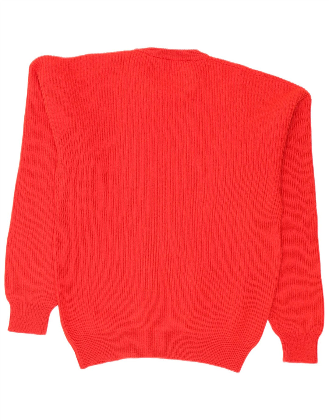 Vintage Herre Crew Neck Jumper Sweater IT 52 Stor rød uld