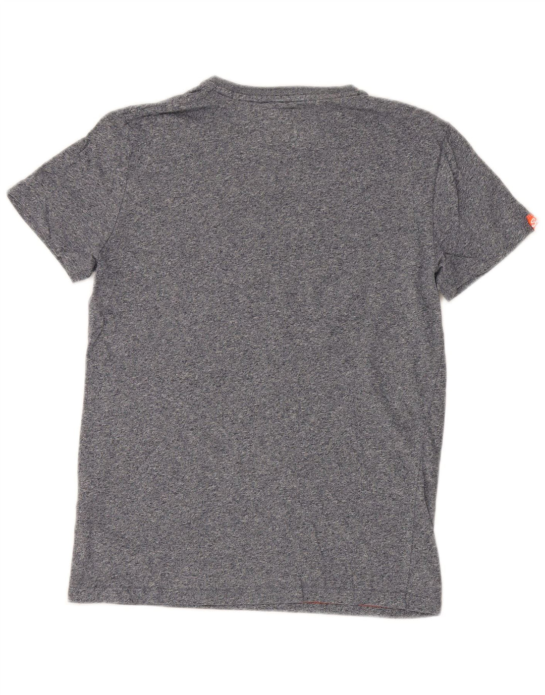 SUPERDRY Mens T-Shirt Top Small Grey Flecked Cotton