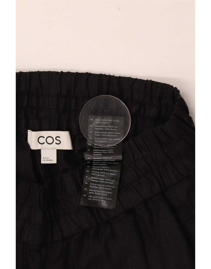 Cos Casual Shorts til kvinder Medium W28 Sort hør