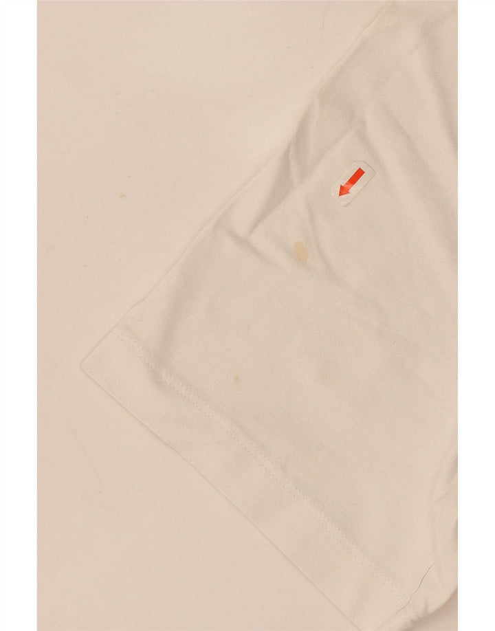 Nike Herre grafisk T-shirt Top Medium White Colourblock Bomuld