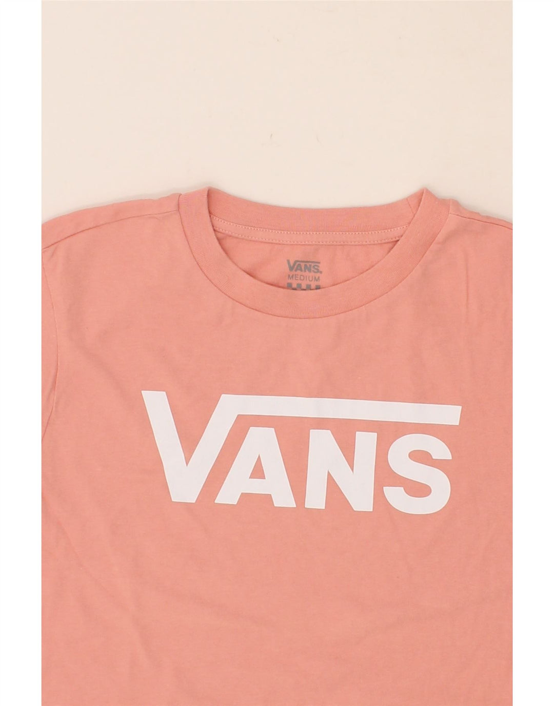 VANS Womens Graphic T-Shirt Top UK 12 Medium Pink Cotton Vintage Vans and Second-Hand Vans from Messina Hembry 