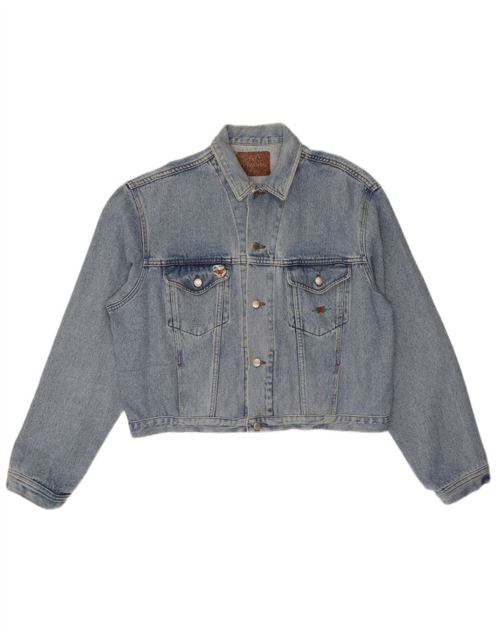 El Charro Dame Oversized denimjakke UK 18 XL Blå Bomuld