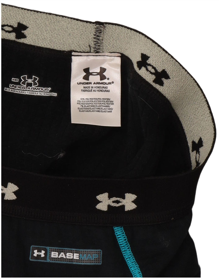 Under Armour Grafiske Leggings til kvinder UK 12 Medium Navy Blue Colourblock