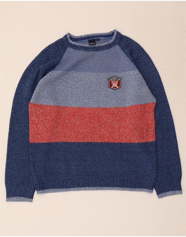 Herod Sport Dame Cricked Club Crew Neck Jumper Sweater UK 16 Large Blue