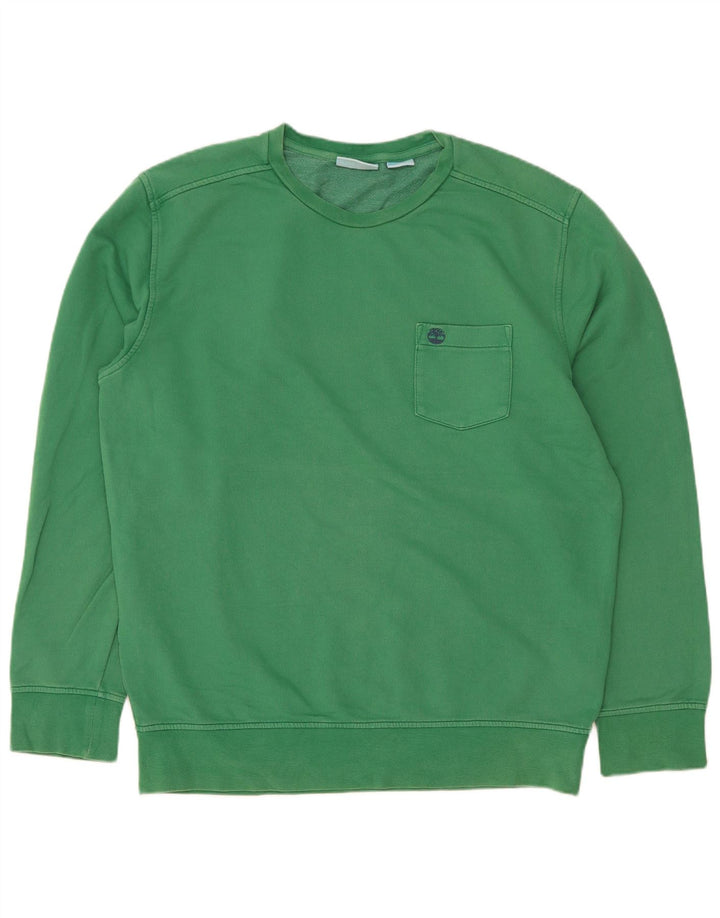 Timberland Herre Sweatshirt Jumper Stor Grøn Bomuld