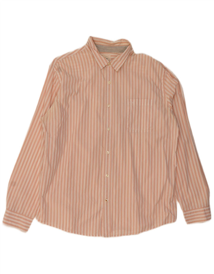 Dockers Herre Slim Fit Shirt XL Pink Stribet
