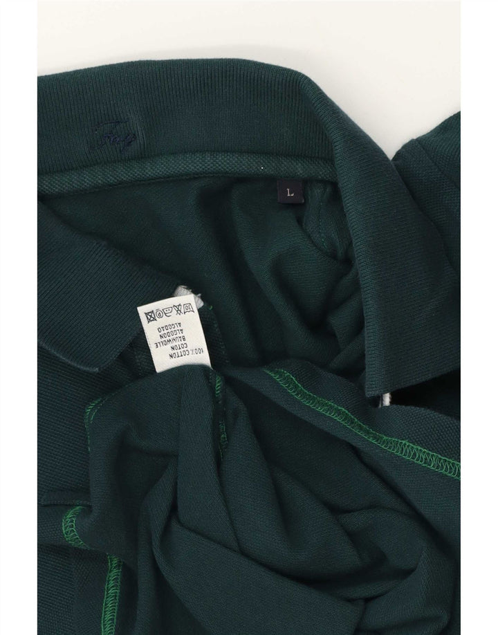Fay Herre Polo Shirt Stor Grøn Bomuld