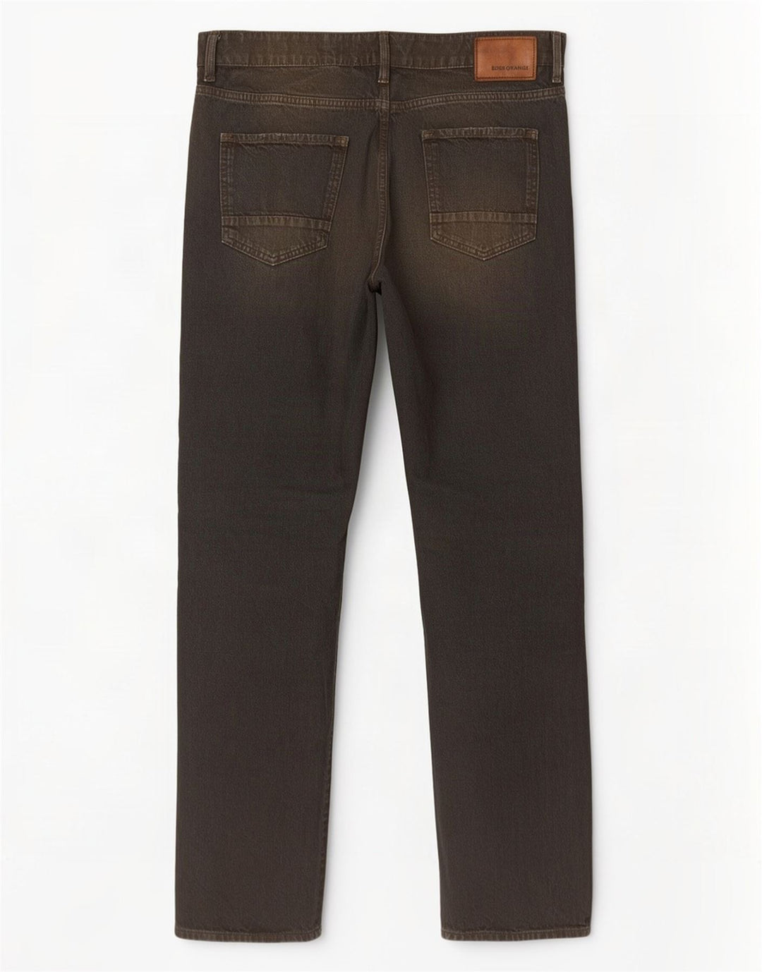 Hugo Boss Straight Jeans til mænd W34 L34 Sort bomuld