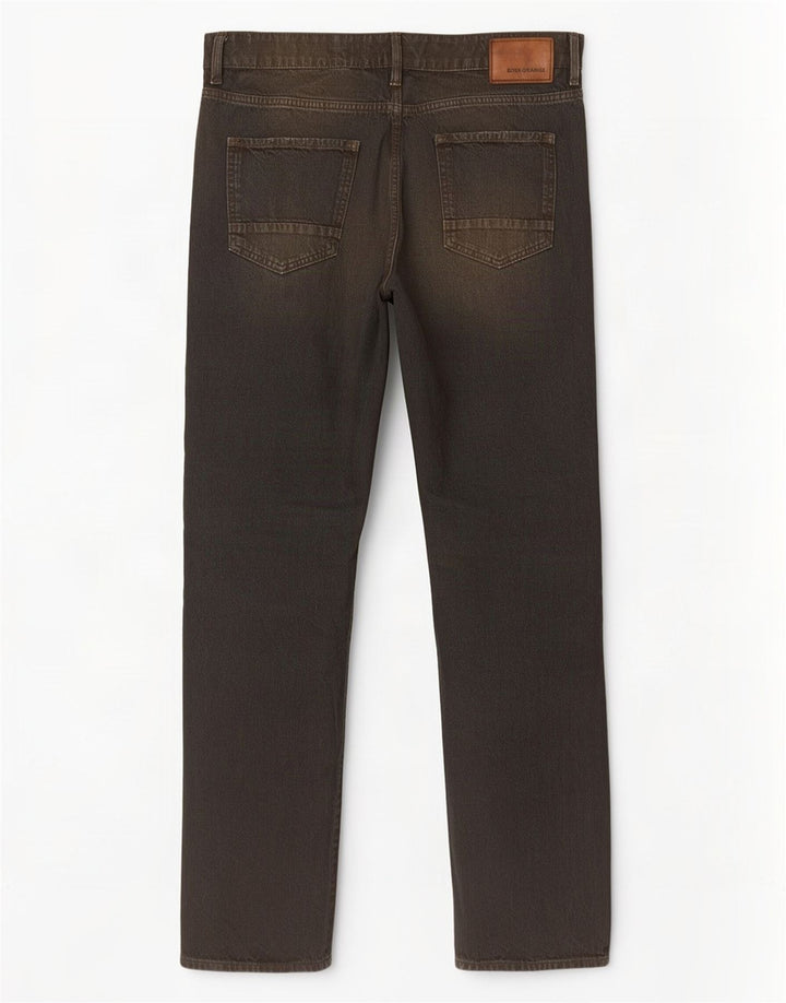Hugo Boss Straight Jeans til mænd W34 L34 Sort bomuld