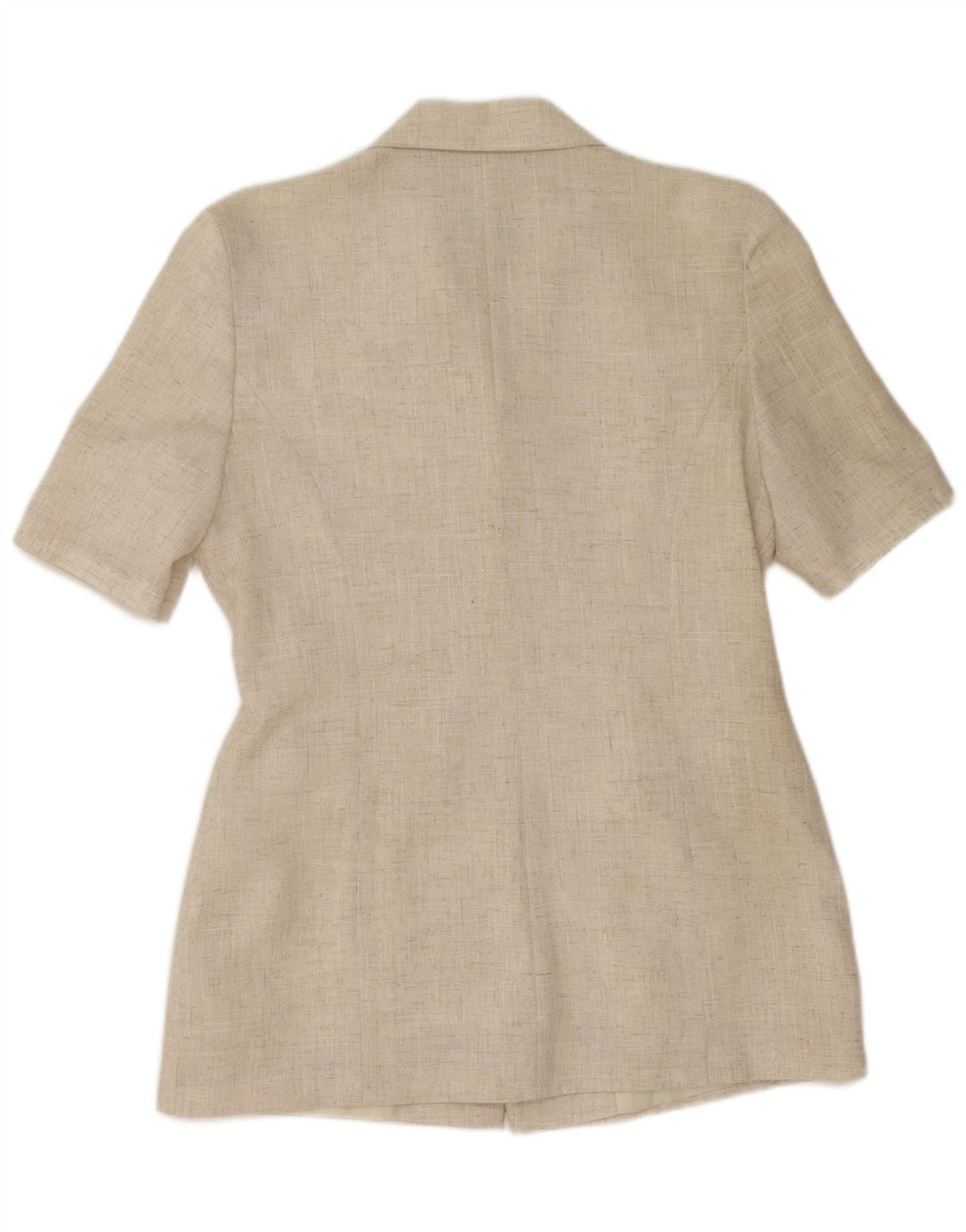 Din sjette sans kortærmet blazerjakke til kvinder EU 40 Medium Beige