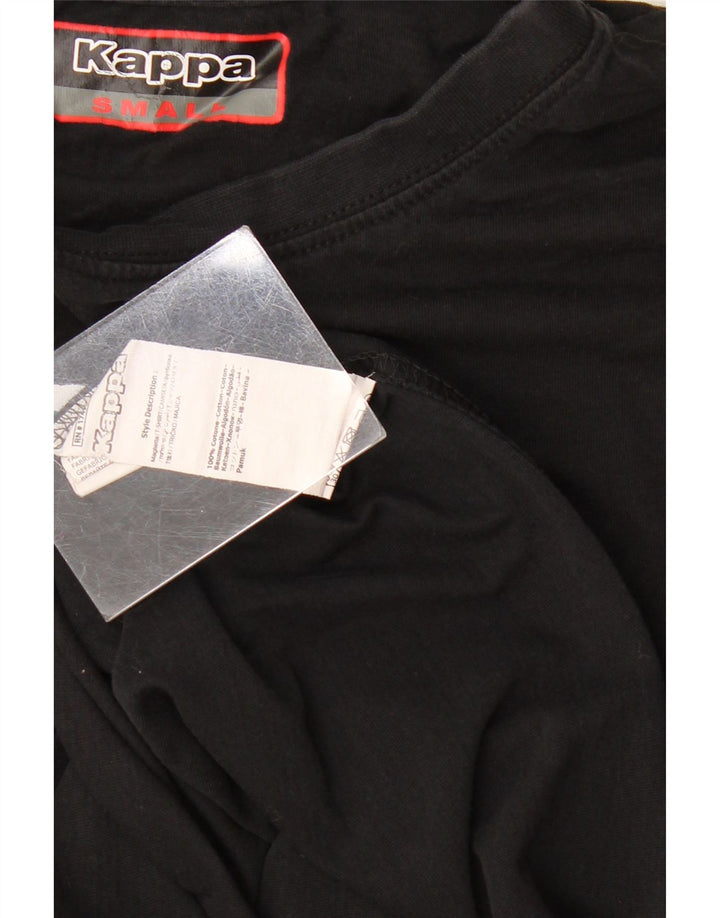 Kappa Herre grafisk T-shirt Top Lille sort bomuld
