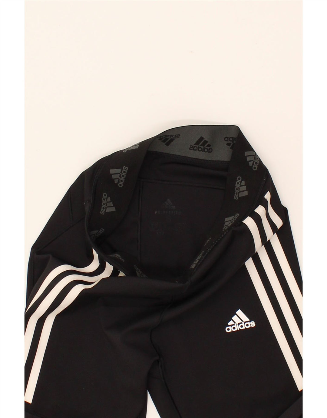 ADIDAS Womens Aeroready Graphic Leggings UK 8/10 Small  Black Polyester Vintage Adidas and Second-Hand Adidas from Messina Hembry 