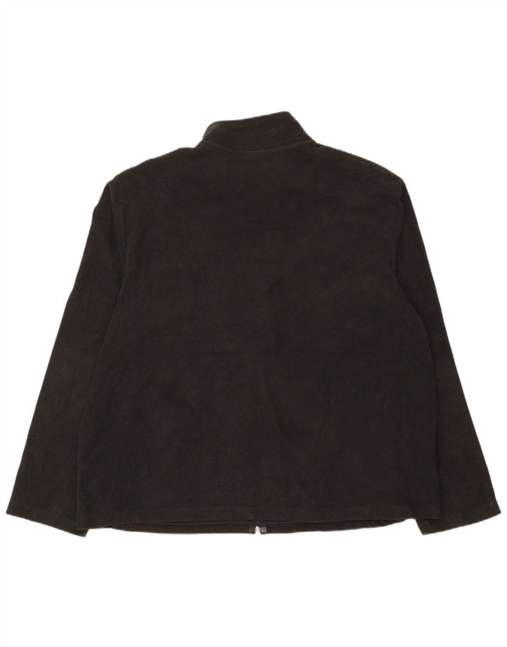 STARTER Mens Fleece Jacket UK 42 XL Black Polyester