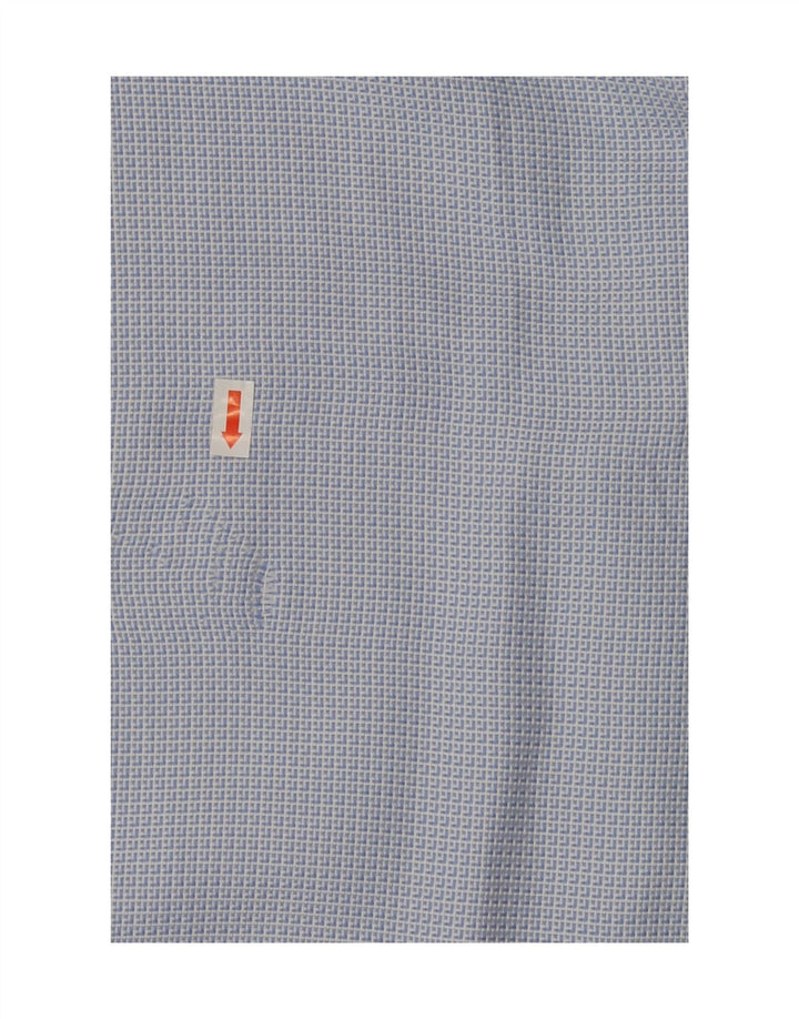 ETRO Mens Milano Shirt Size 44 XL Blue Geometric Cotton Vintage Etro and Second-Hand Etro from Messina Hembry 