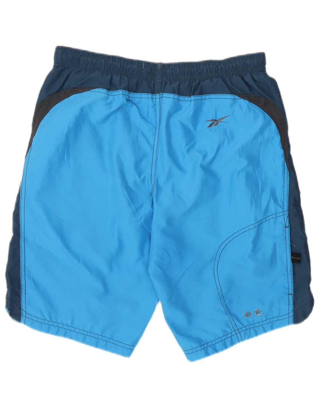 Reebok Herre grafiske sportsshorts XS Blå Colourblock