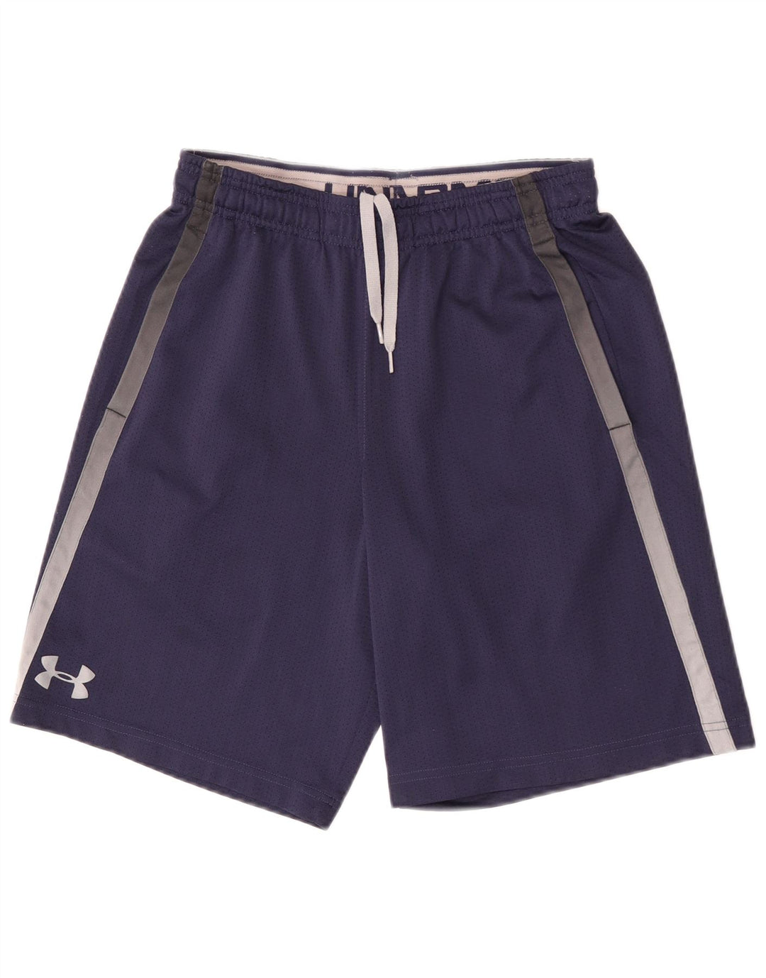 Under Armour Herre Sportshorts Small Navy Blue Colourblock Polyester