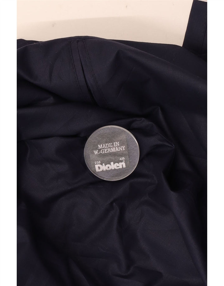 Diolen Herre Trench Coat UK 38 Medium Navy Blue Polyester