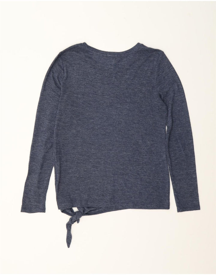 Gap Womens Oversized Top Langærmet UK 10 Small Navy Blue Polyester