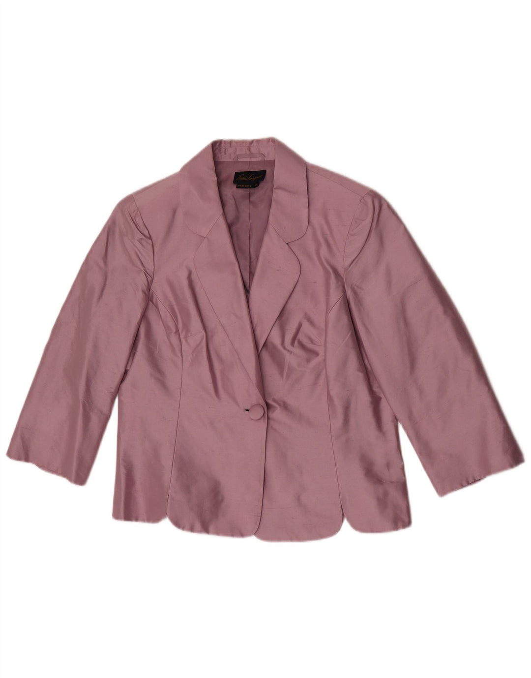 Luisa Spagnoli Dame 3/4 ærmer 1 knap blazerjakke IT 48 XL Lilla